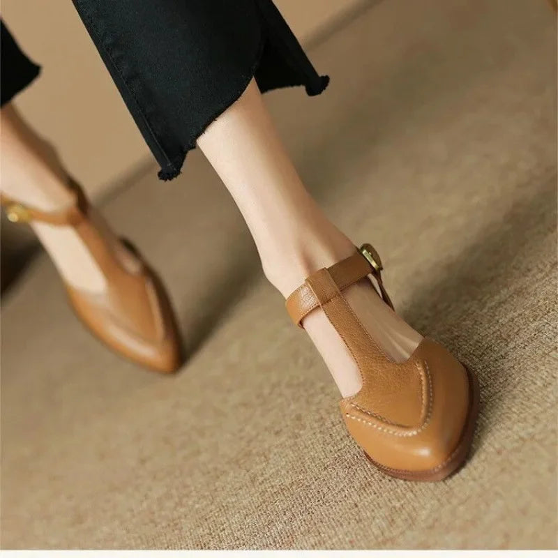 Women's Aurenza Buckle Shoes – Elegant Buckle-Detail Footwear