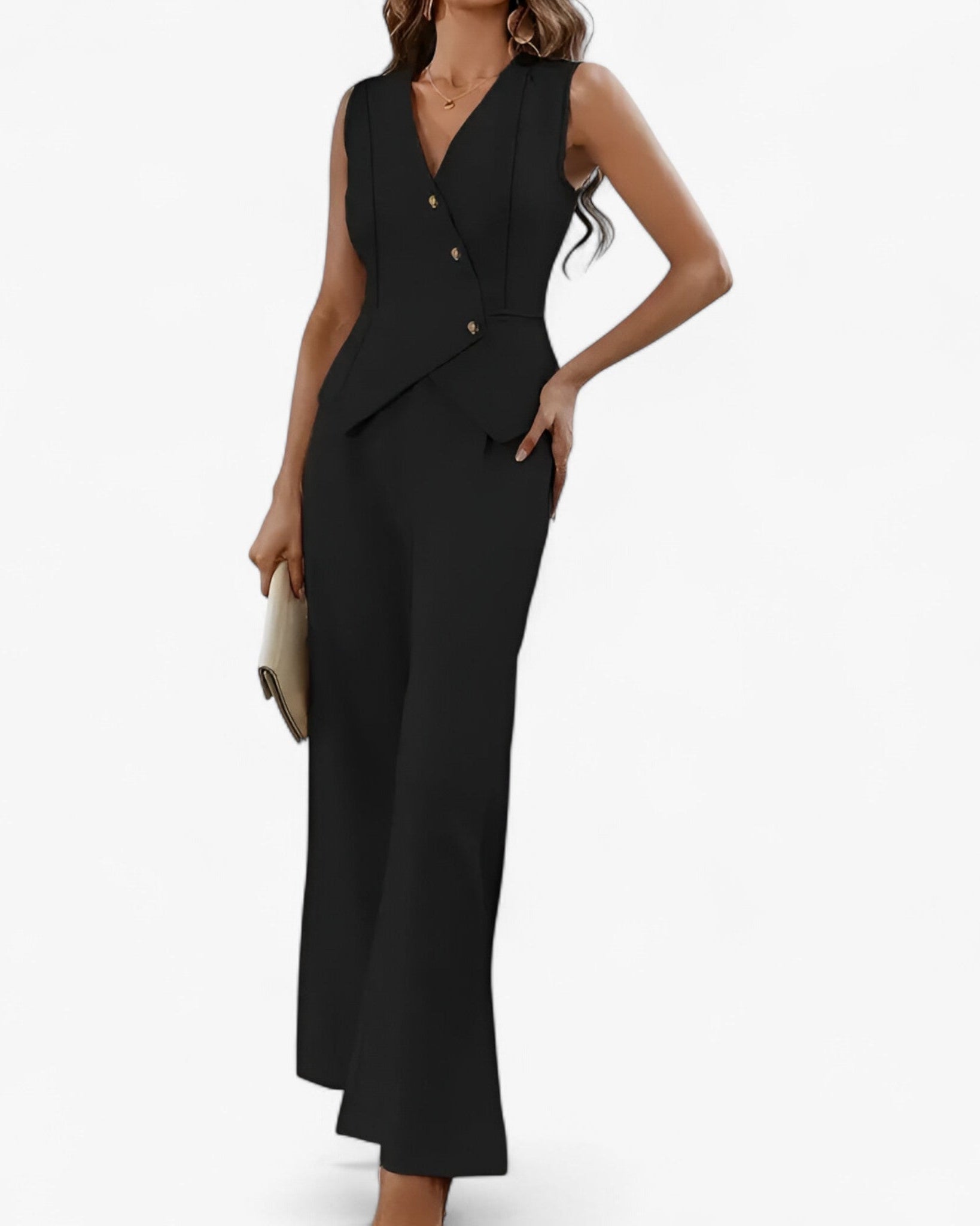 Anika – Ærmeløs jakkesæt til ubesværet elegance - - women's fashion - {{ product_tags }