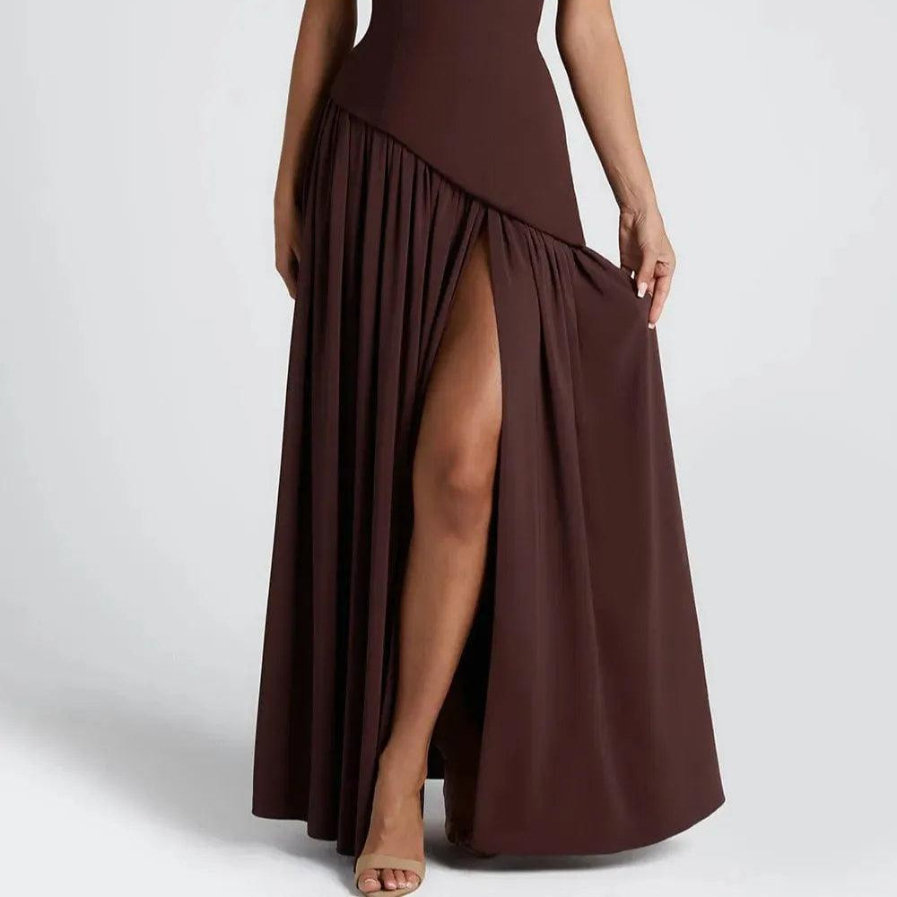 Women's Elegant Maliyah Maxi Dress - Cherry Red for a Stylish Look