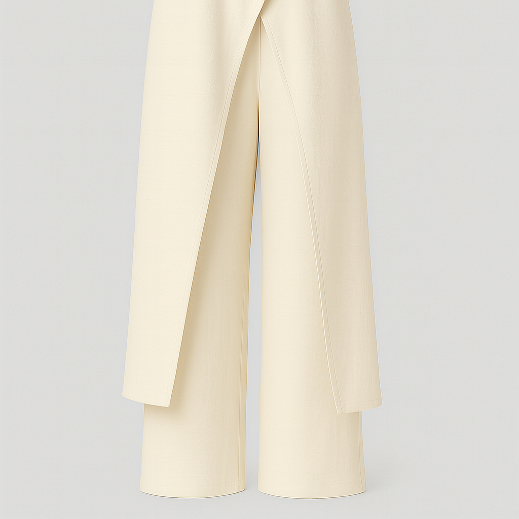 Chic Women's Set: Elegant Blouse & Tailored Trousers
