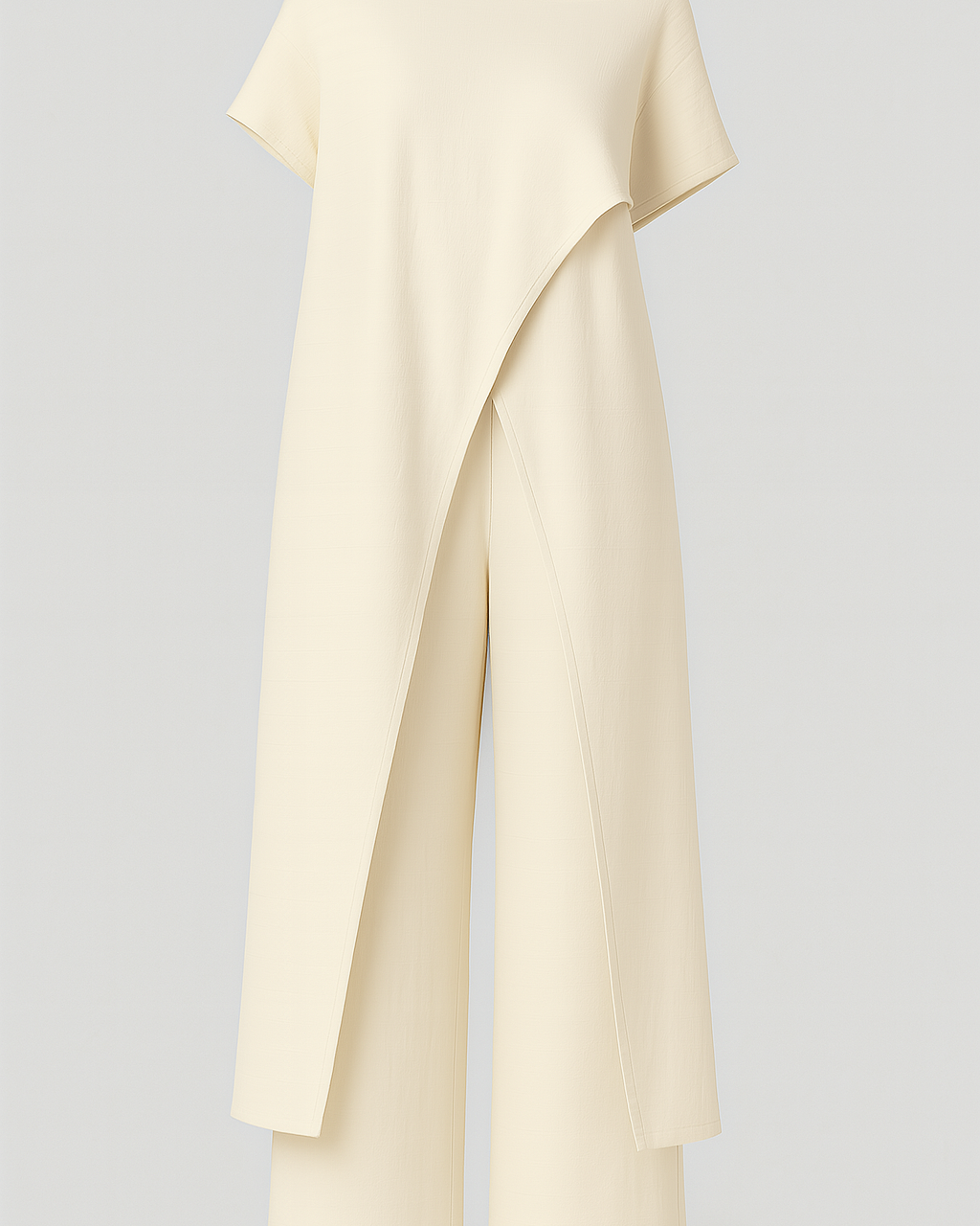 Chic Women's Set: Elegant Blouse & Tailored Trousers
