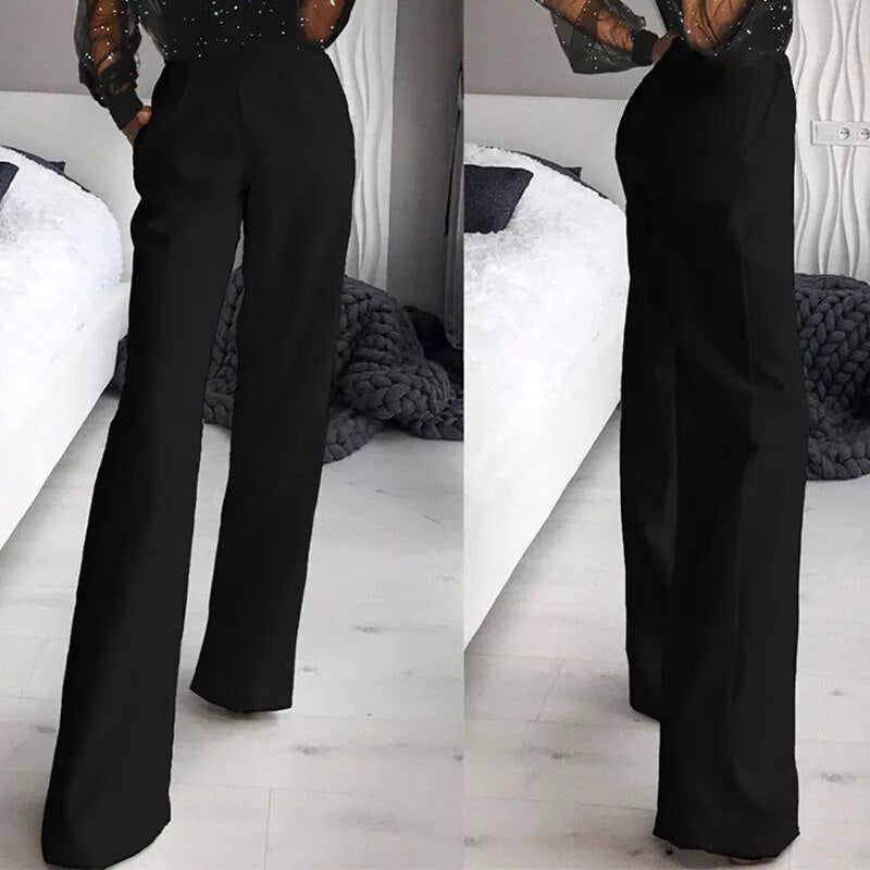 Women's Effortless Casual Solid-Color Jumpsuit