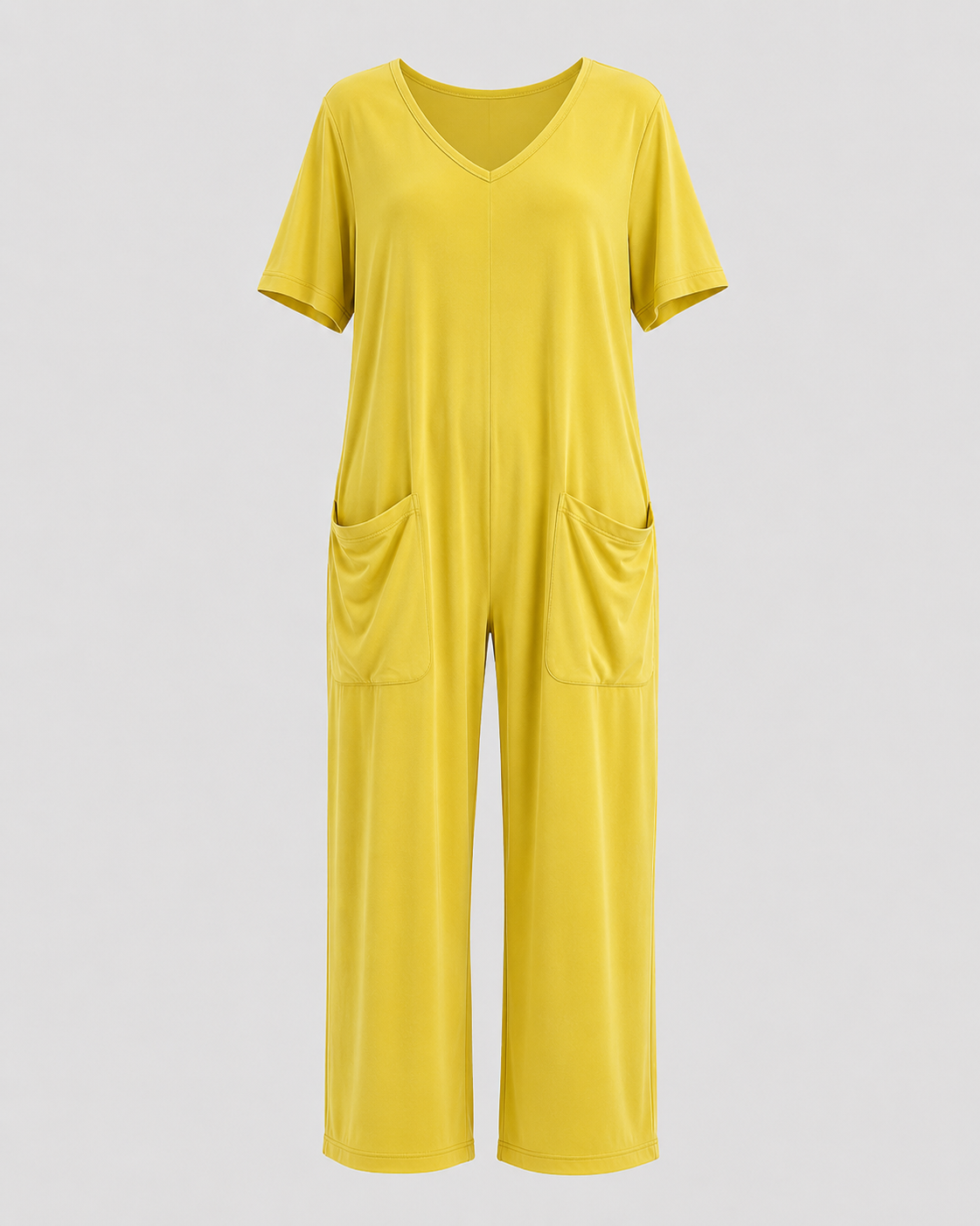 Women > Jumpsuit : Women's Effortless Relaxed-Fit Jumpsuit in Sunflower Yellow van DUUWE