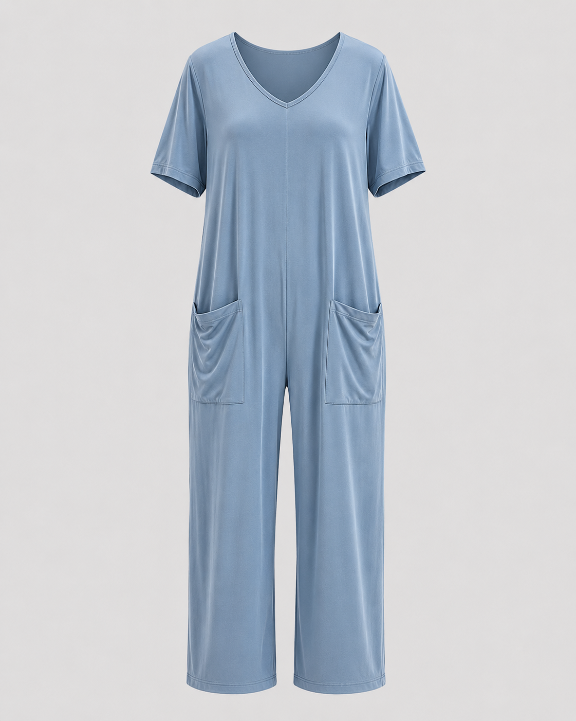 Women > Jumpsuit : Women's Effortless Relaxed-Fit Jumpsuit in Sky Blue van DUUWE
