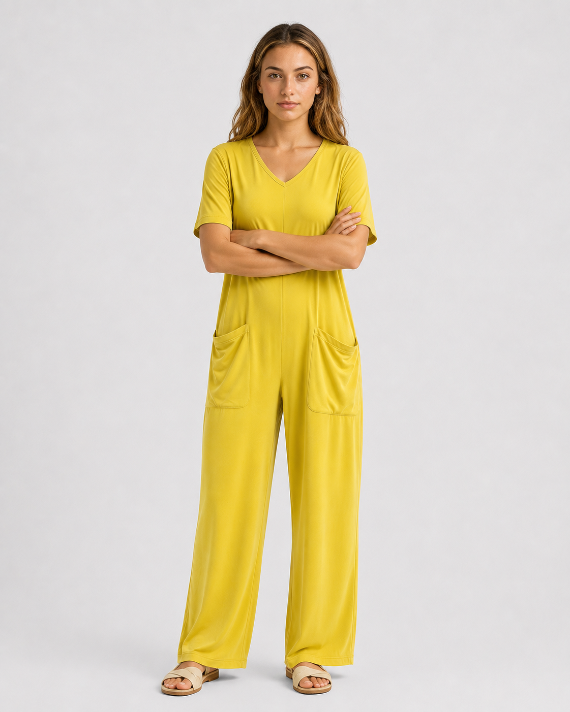 Women > Jumpsuit : Women's Effortless Relaxed-Fit Jumpsuit in van DUUWE