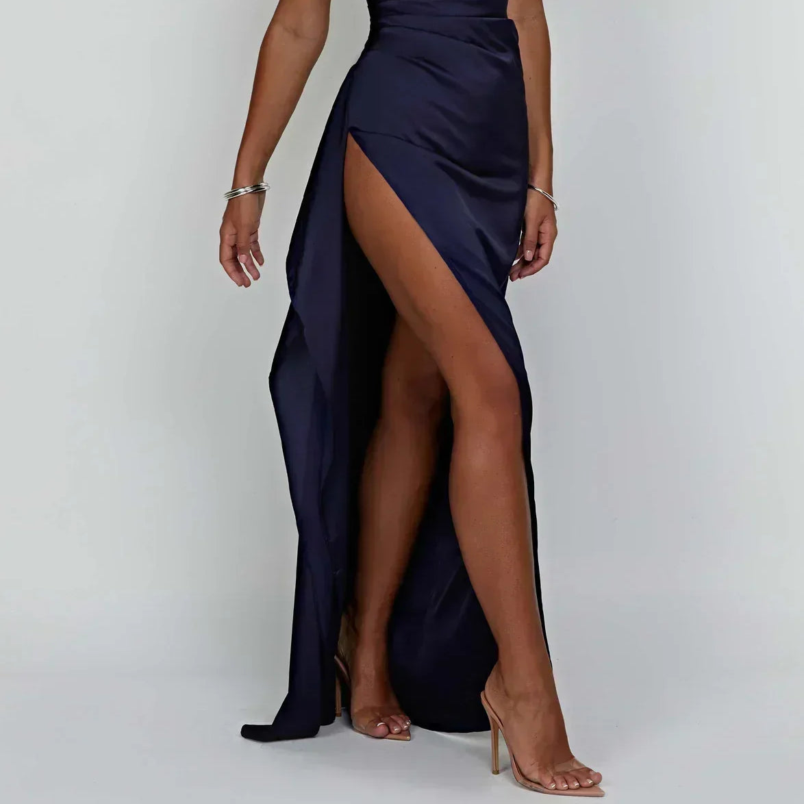Women's Women’s Asymmetric Evening Maxi Dress — Elegant