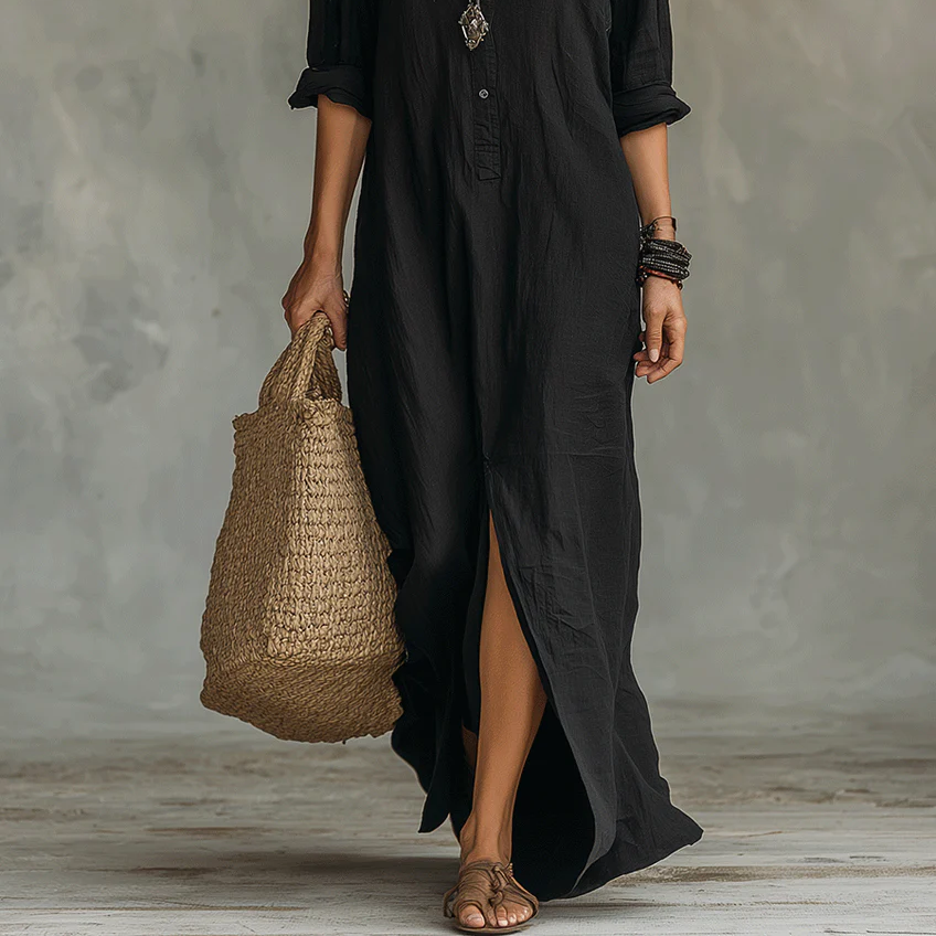 WILLOW | EFFORTLESS MAXI DRESS FLATTERING SILHOUETTE VERSATILE DAILY WEAR