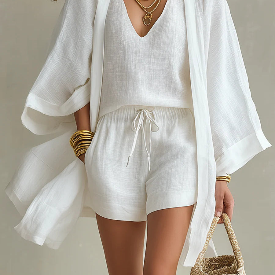 Sophie Cardigan and Shorts Set