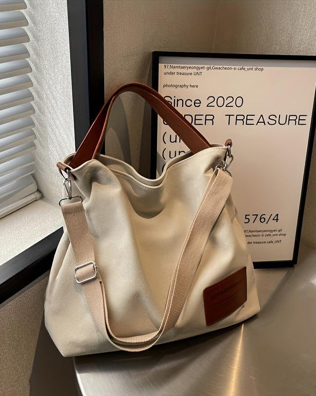 Chic Canvas Shoulder Bag — Stylish, Practical, Everyday Essential