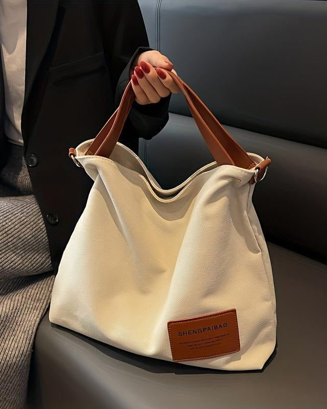 Chic Canvas Shoulder Bag — Stylish, Practical, Everyday Essential