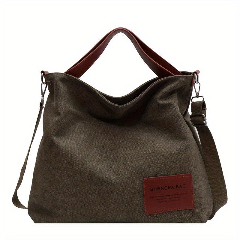Chic Canvas Shoulder Bag — Stylish, Practical, Everyday Essential