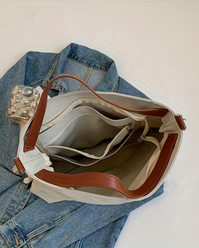 Chic Canvas Shoulder Bag — Stylish, Practical, Everyday Essential