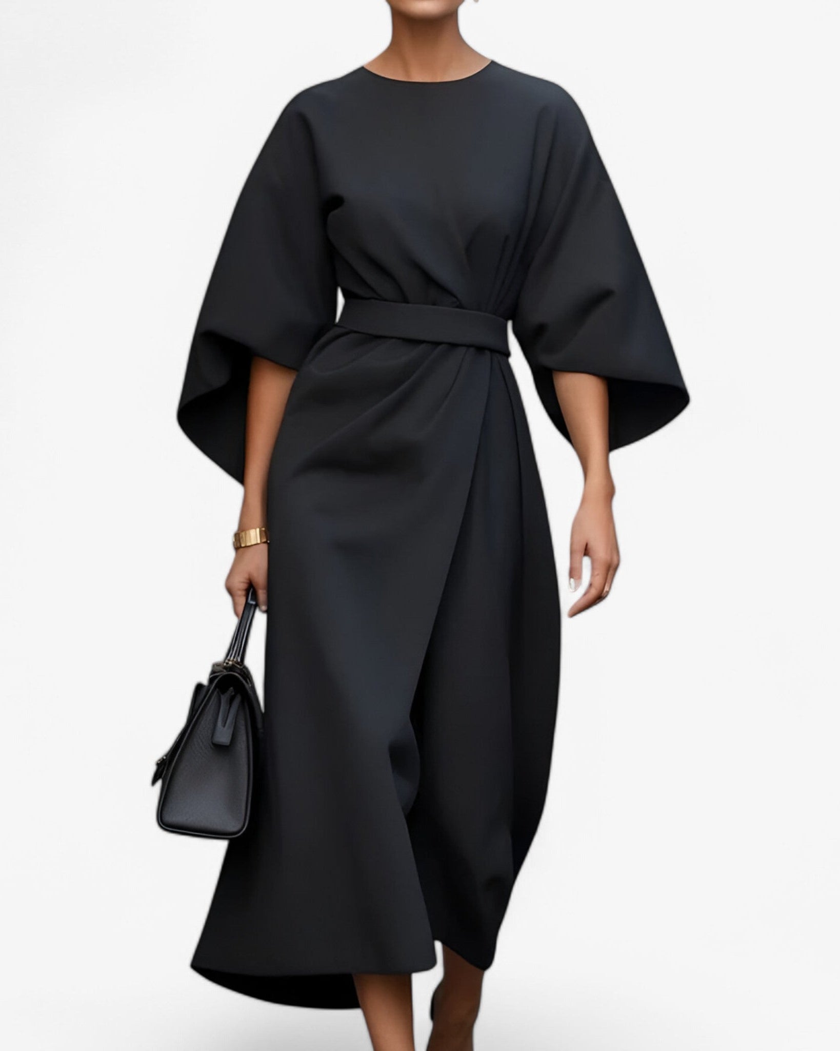 Chic Asymmetric Dress with a Modern, Elegant Silhouette