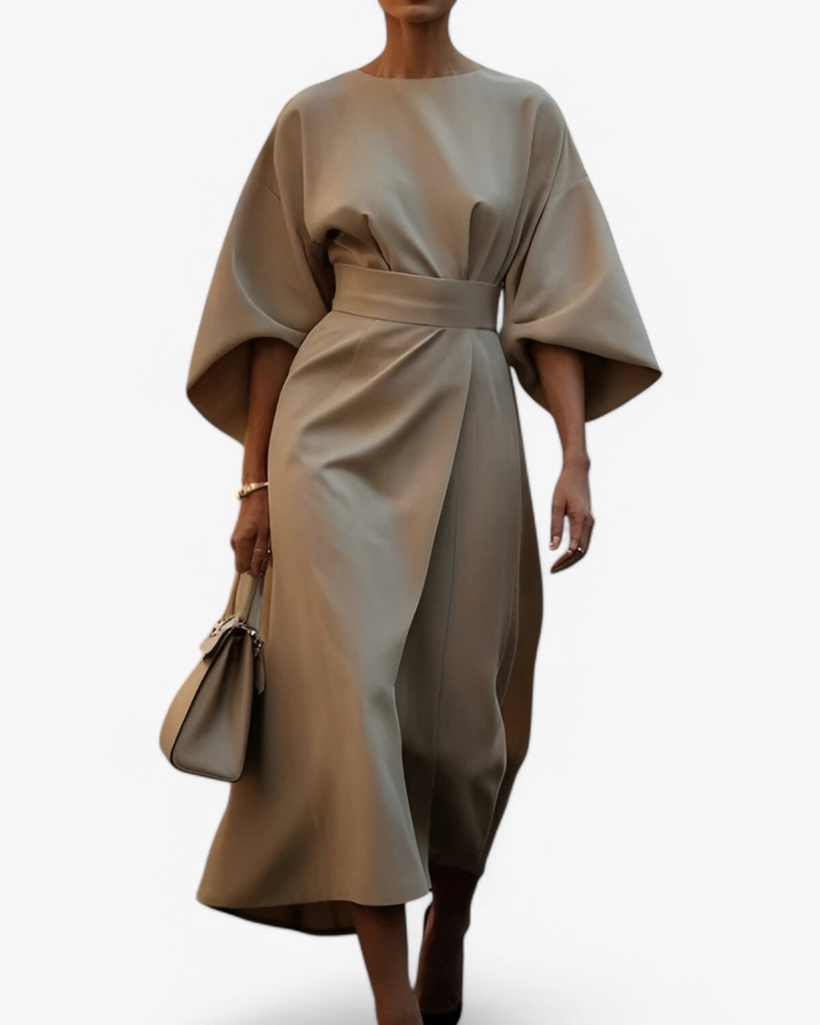 Chic Asymmetric Dress with a Modern, Elegant Silhouette