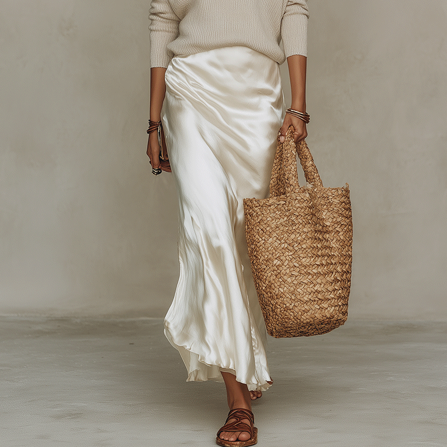 Ivory Midi Women's Set - Effortlessly Chic