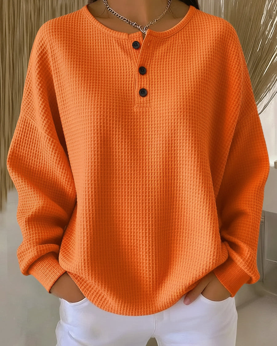 Chic Collar Sweatshirt for Everyday Casual Style