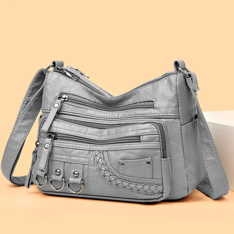 Women's Timeless Multi-Layer Crossbody Bag for Effortless Everyday