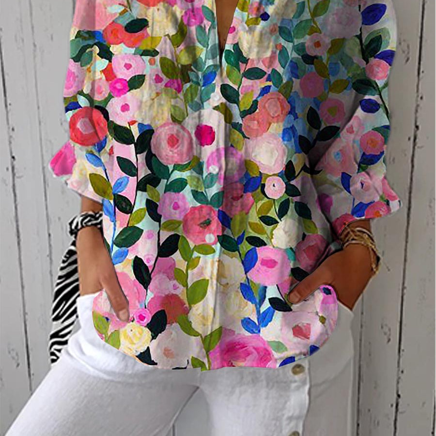 Women's Bloom Canvas Blouse
