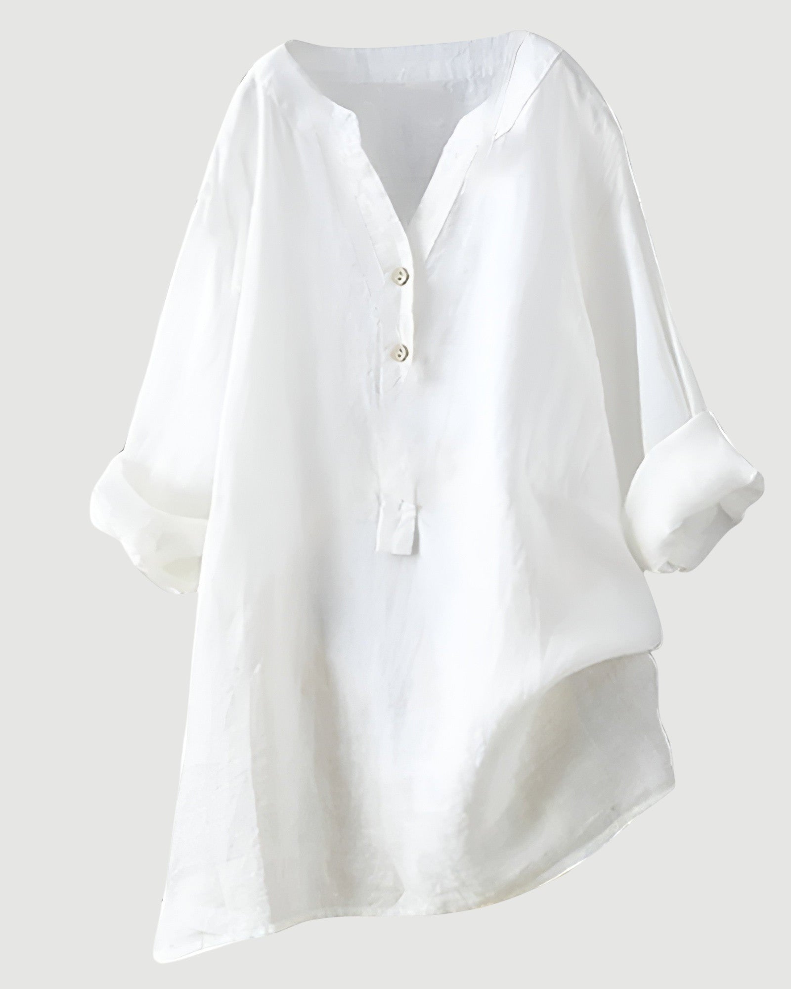 Airy Button-Up Comfort Shirt - Lightweight, Breathable Everyday Essential