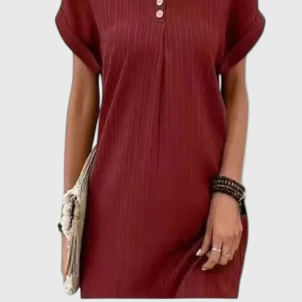 Women's Massie Draped Mini Dress - Elegant, Flattering Silhouette