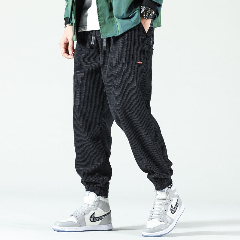 Men's Corduroy-Look Cargo Pants - Comfortable All-Day Fit for