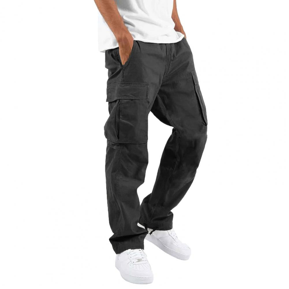 Men's Cargo Pants - Relaxed Fit with Straight-Leg Style and Handy