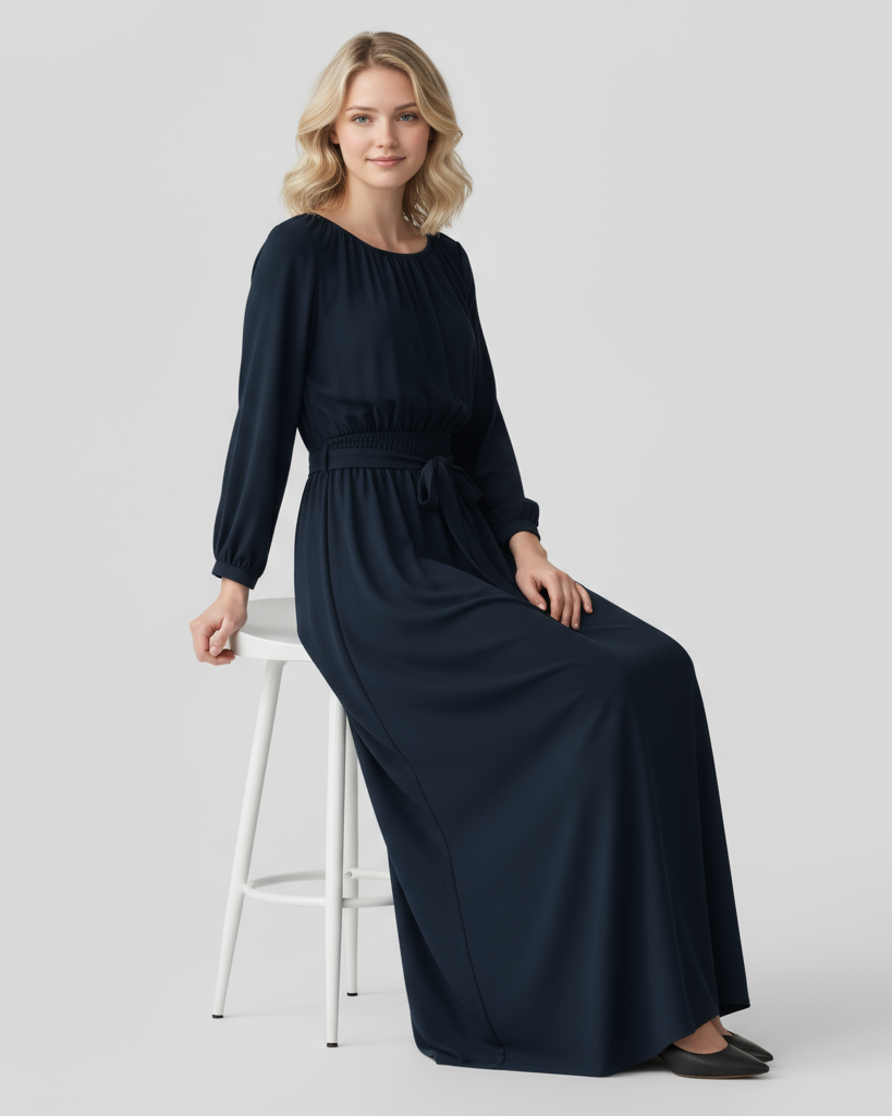 Chic Belted Maxi Dress for Effortless Elegance