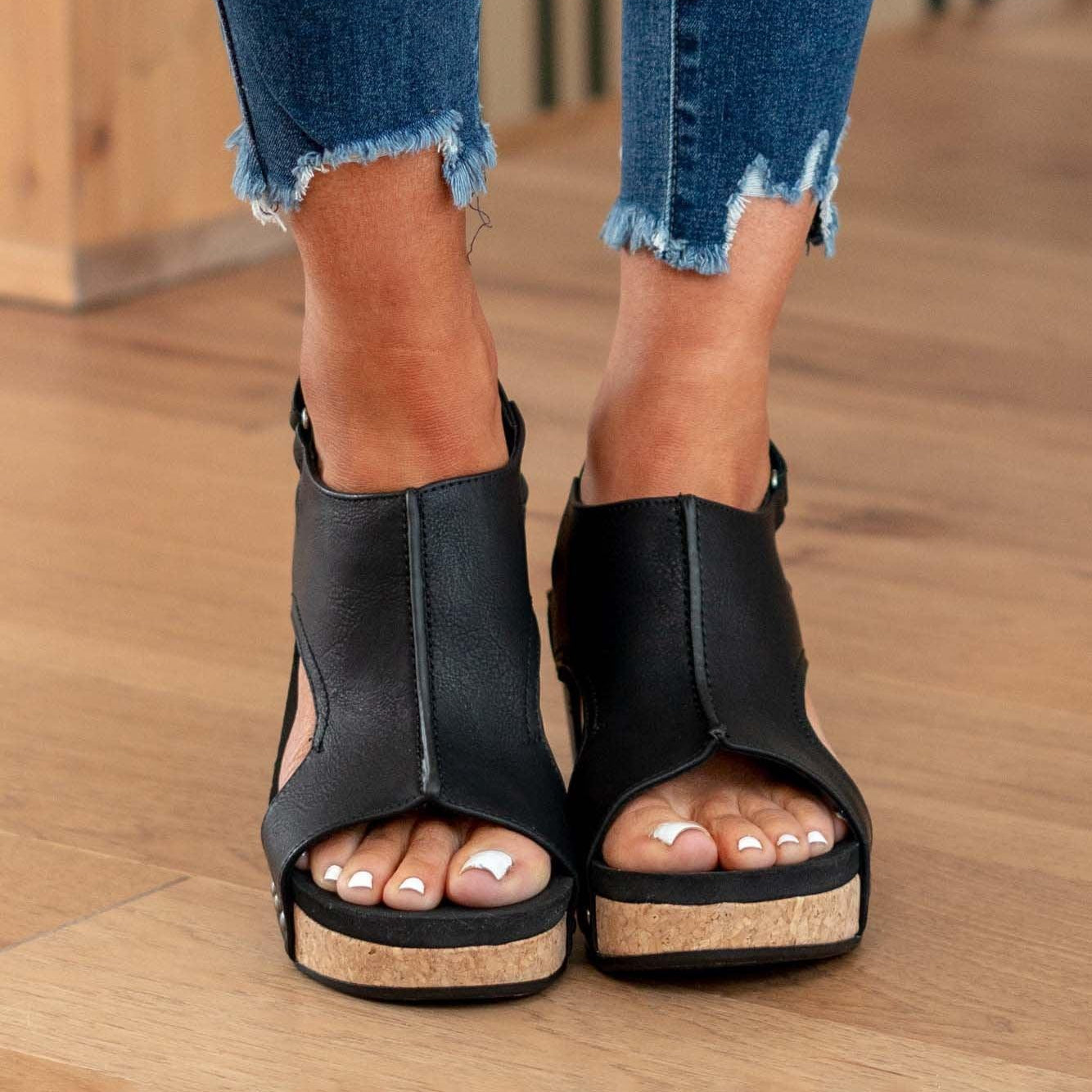 Women's Madeline Vegan Wedge Sandals - Chic, Comfortable