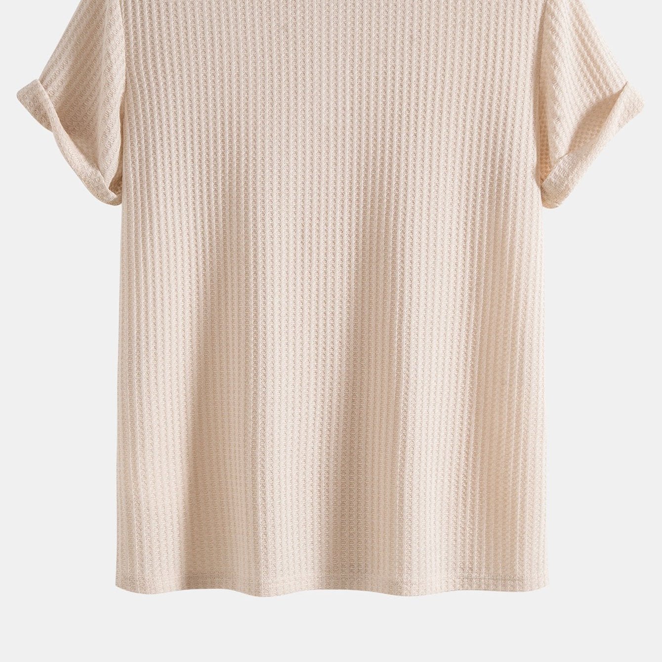 Men's Cozy Waffle-Knit Polo Shirt