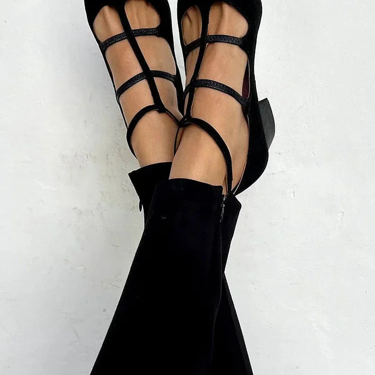 Women's Leopard Print Strappy Heels