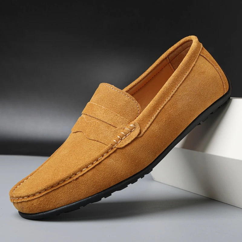 Men's Suede Slip-On Loafers