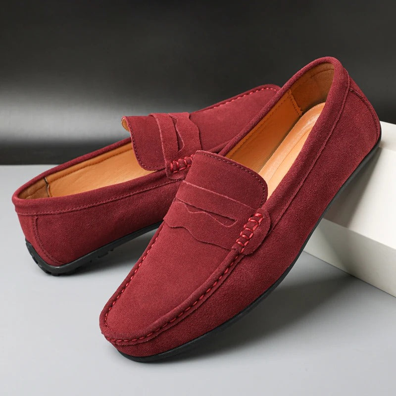 Men's Suede Slip-On Loafers