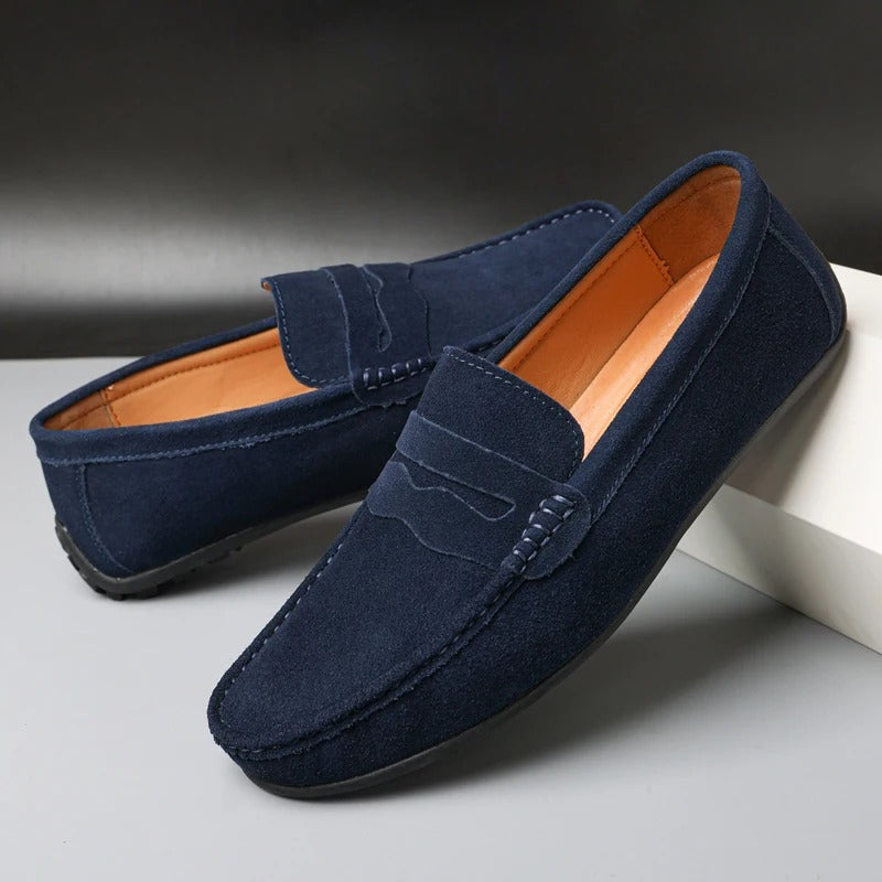 Men's Suede Slip-On Loafers