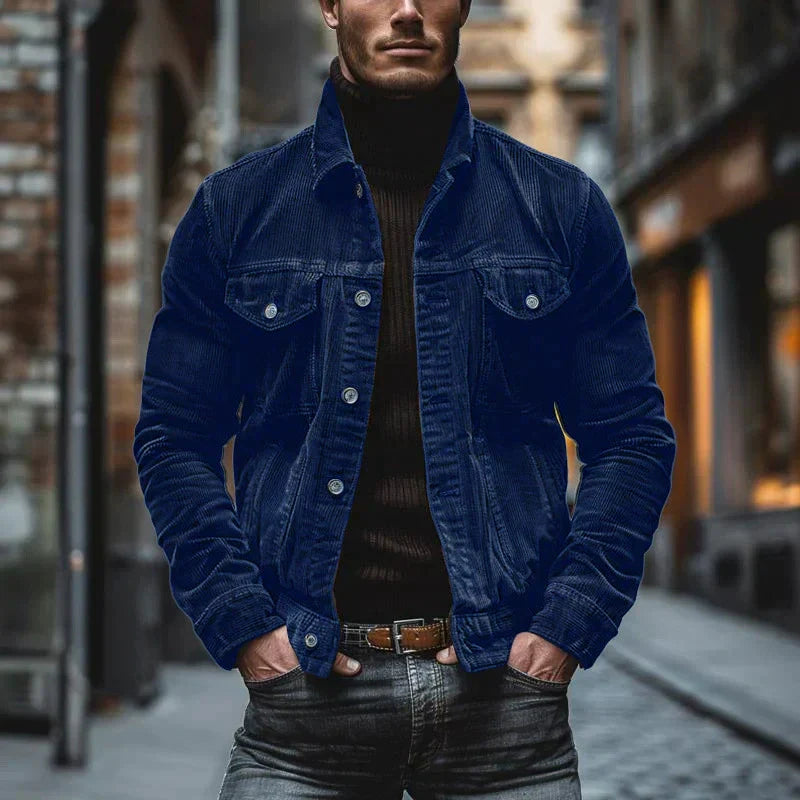 Men's Retro Cable Jacket – Timeless Style and Reliable Connection