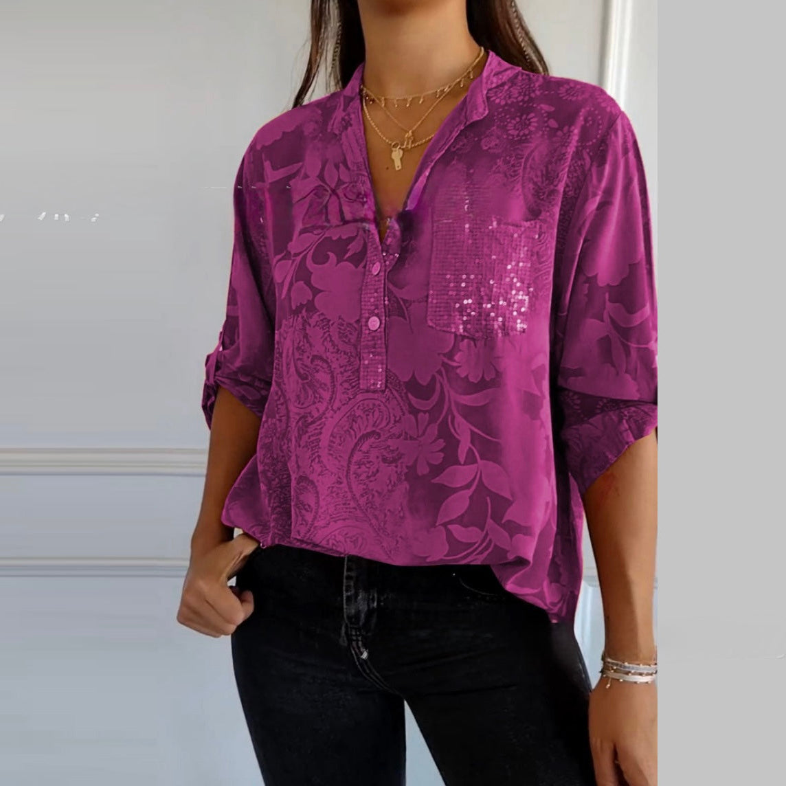 Women's Flora Touch Shirt - Soft Floral Comfort
