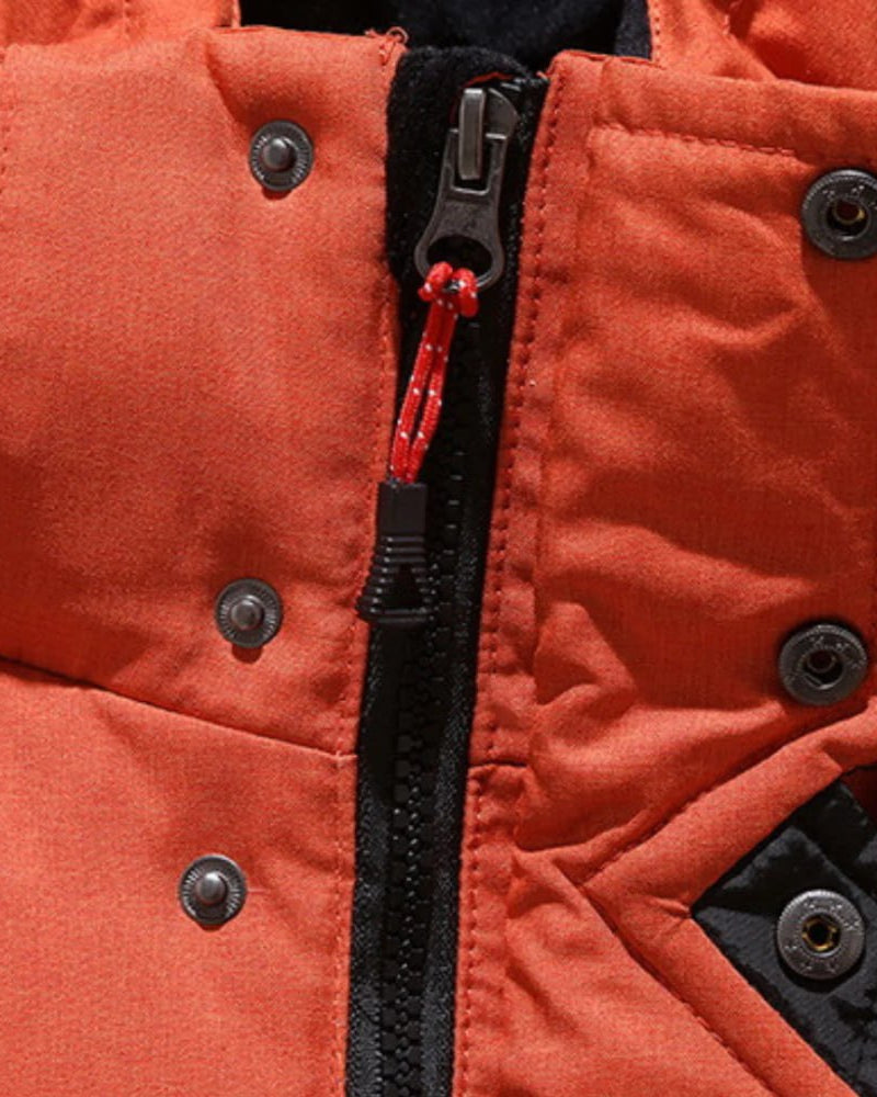 All-Weather Down Jacket – Stay Warm in Any Forecast Red | DUUWE
