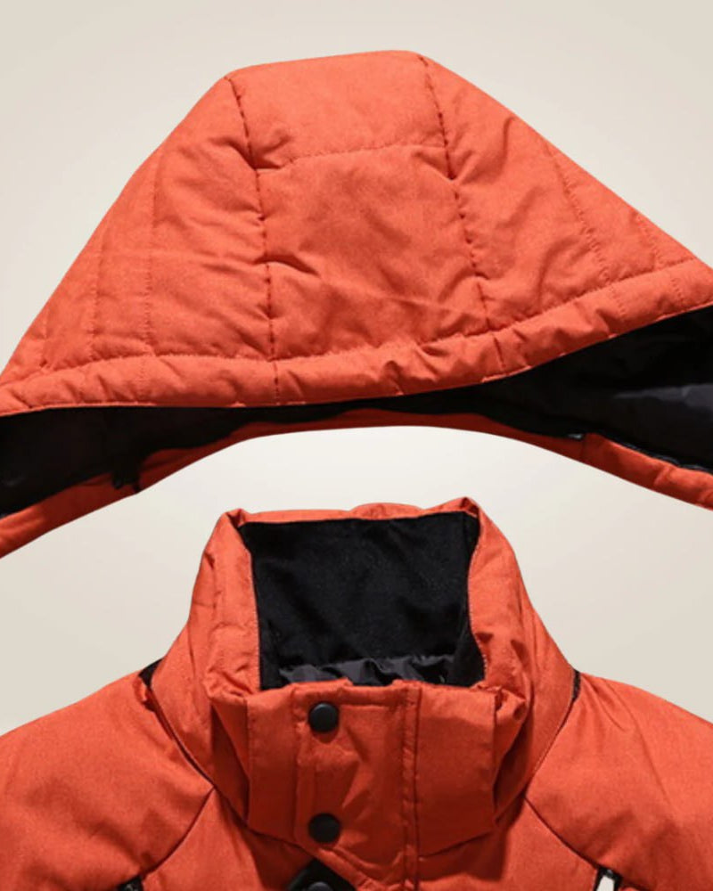 All-Weather Down Jacket – Stay Warm in Any Forecast Red | DUUWE