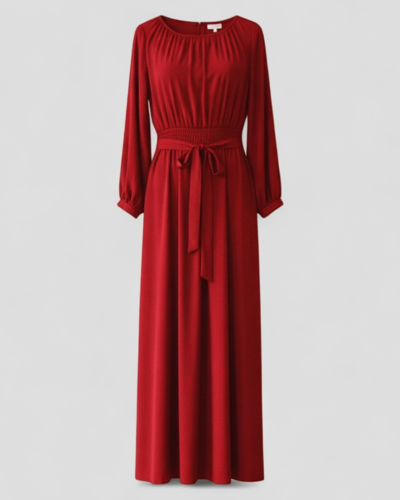 Chic Belted Maxi Dress for Effortless Elegance
