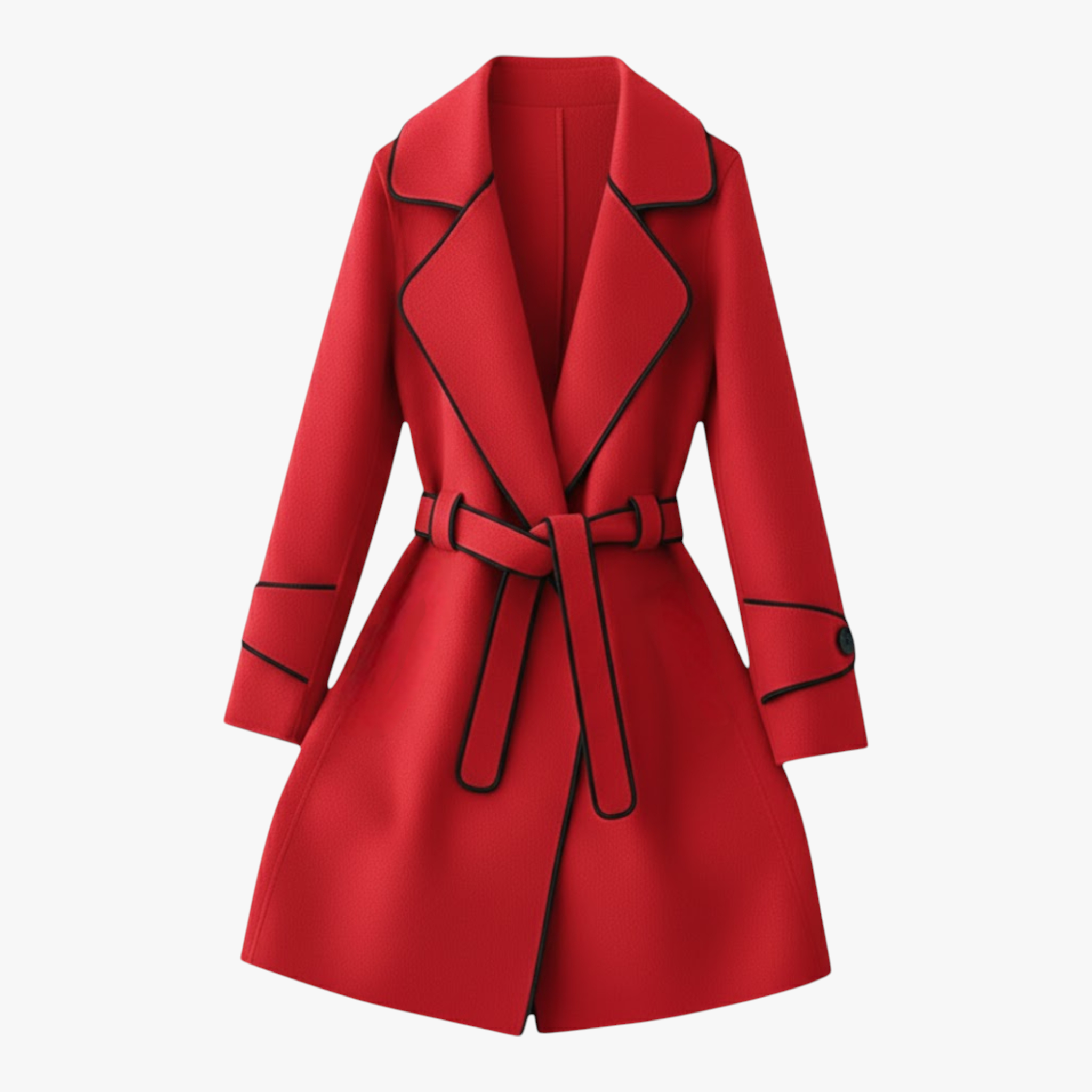 Women's Belted Winter Coat – Elegant, Refined Style and Cozy Warmth