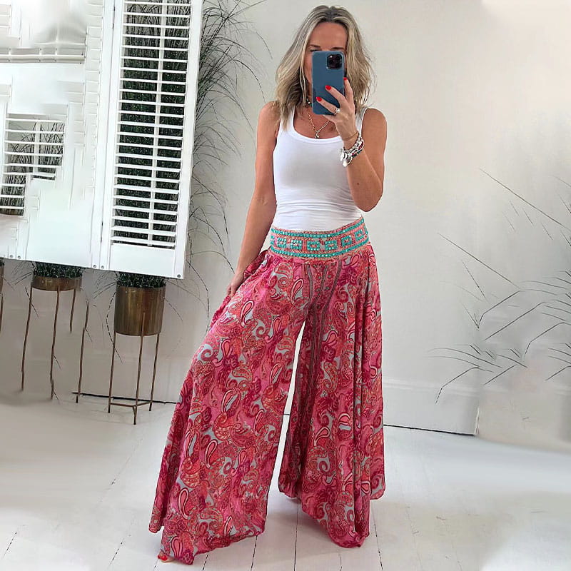 Women's ARIELA - Flowing Boho Pants for Effortless Bohemian Style