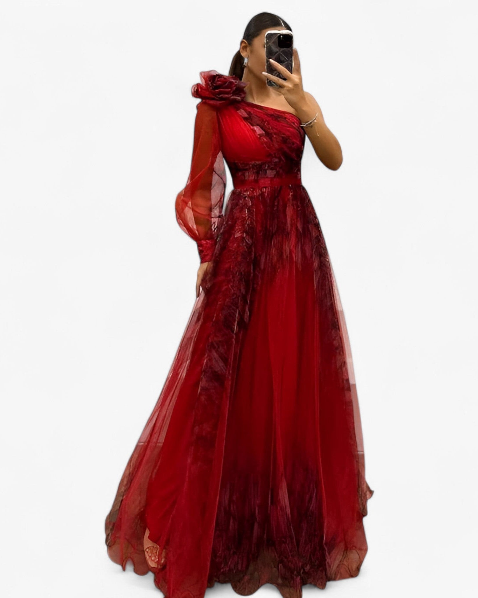 Alma Maxi Dress – Elegant, Unique & Effortlessly Chic Red | DUUWE
