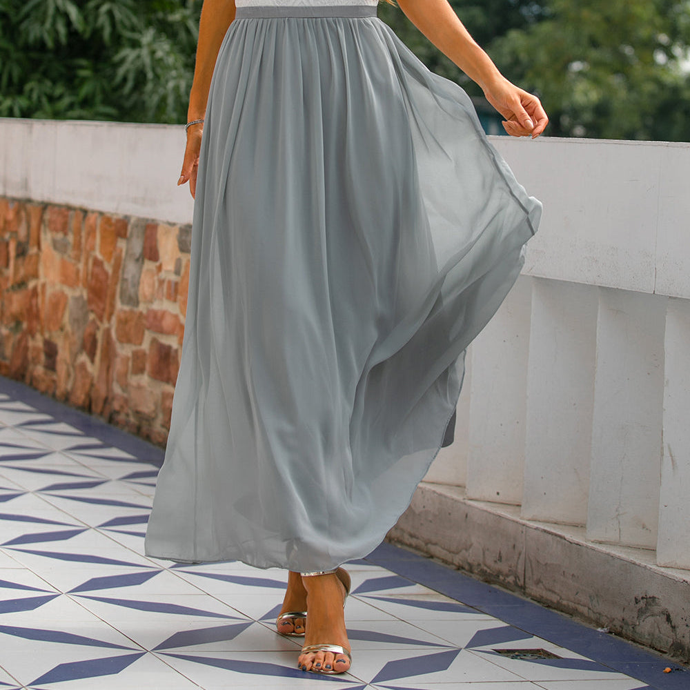 Carmela Women's Halter Maxi Dress - Elegant Wedding Guest Gown
