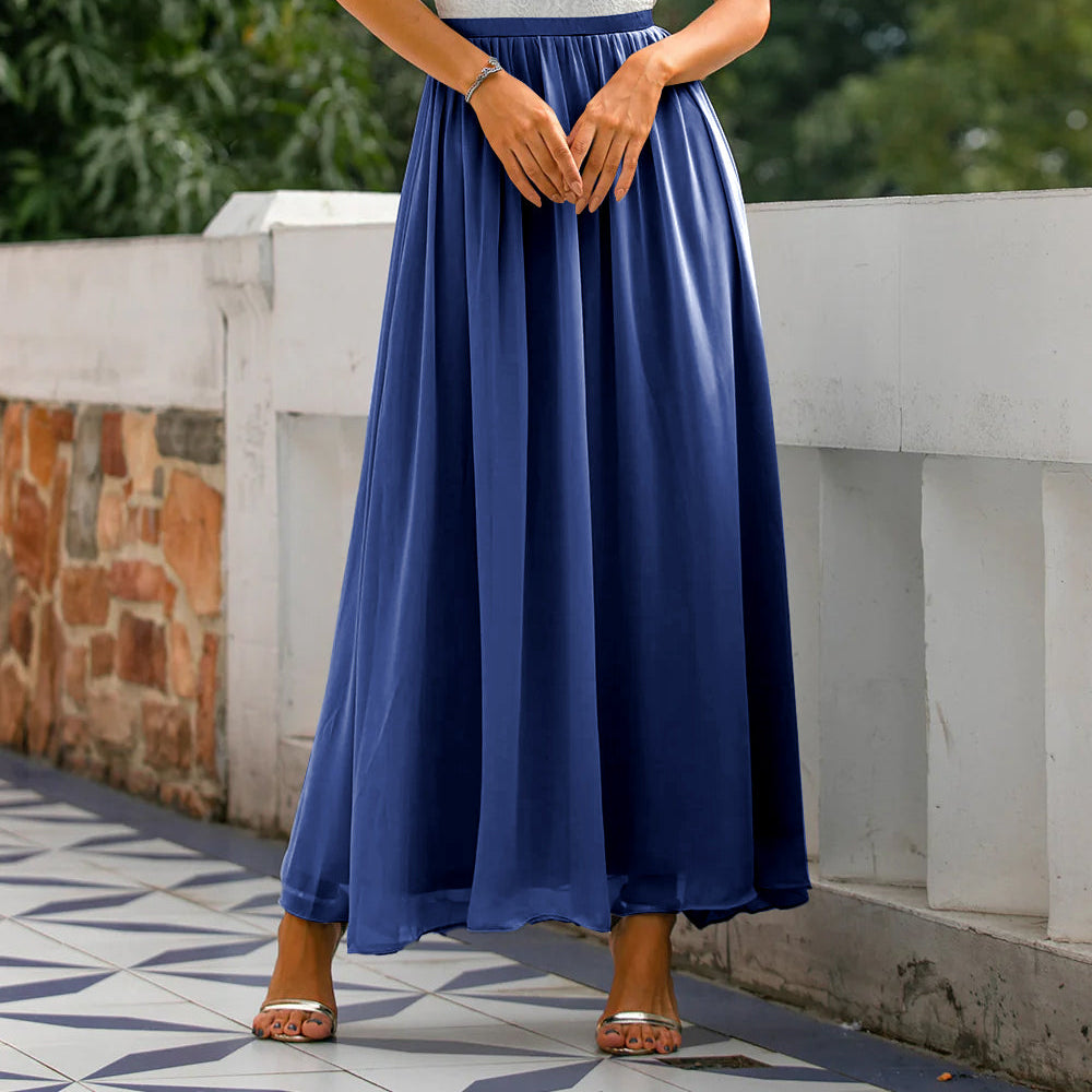 Carmela Women's Halter Maxi Dress - Elegant Wedding Guest Gown