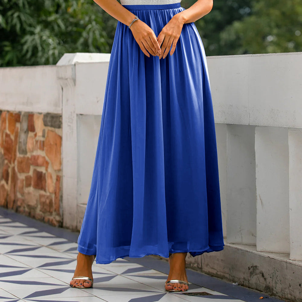 Carmela Women's Halter Maxi Dress - Elegant Wedding Guest Gown