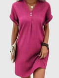 Women's Massie Draped Mini Dress - Elegant, Flattering Silhouette