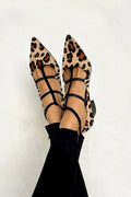 Women's Leopard Print Strappy Heels