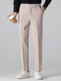 Men's Sleek Slim-Fit Tapered Trousers