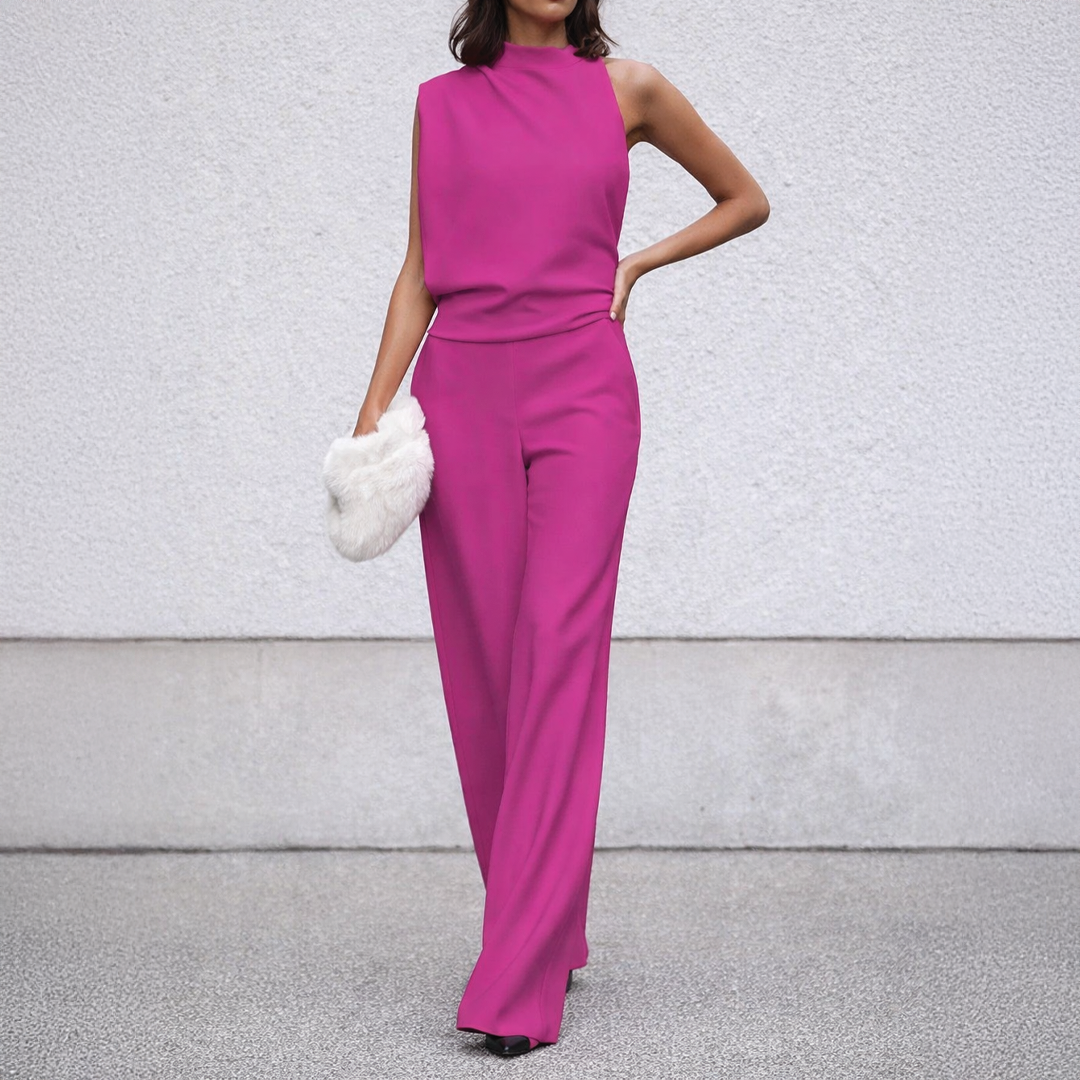 Clara - Chic Sleeveless Jumpsuit for Effortless Sophistication