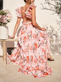 Women's Long patterned ankle-length dress