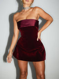 Women's Over Mini Dress - Flirty, Figure-Flattering Silhouette
